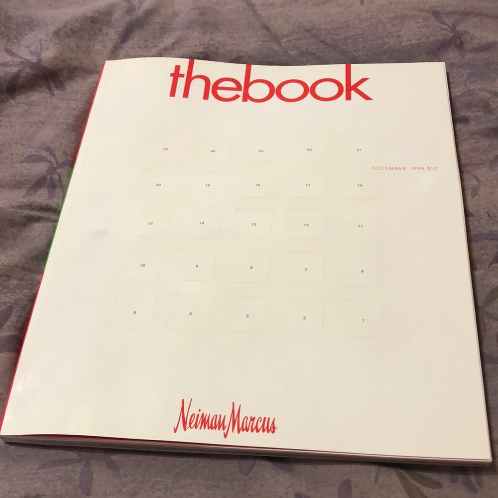 Neiman Marcus “The Book” magazine. December 1999. Good condition. coffee table.